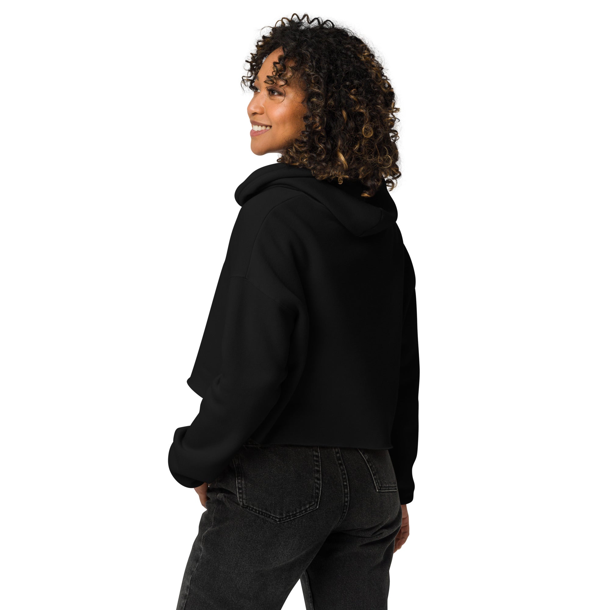 In Powder We Trust Crop Hoodie