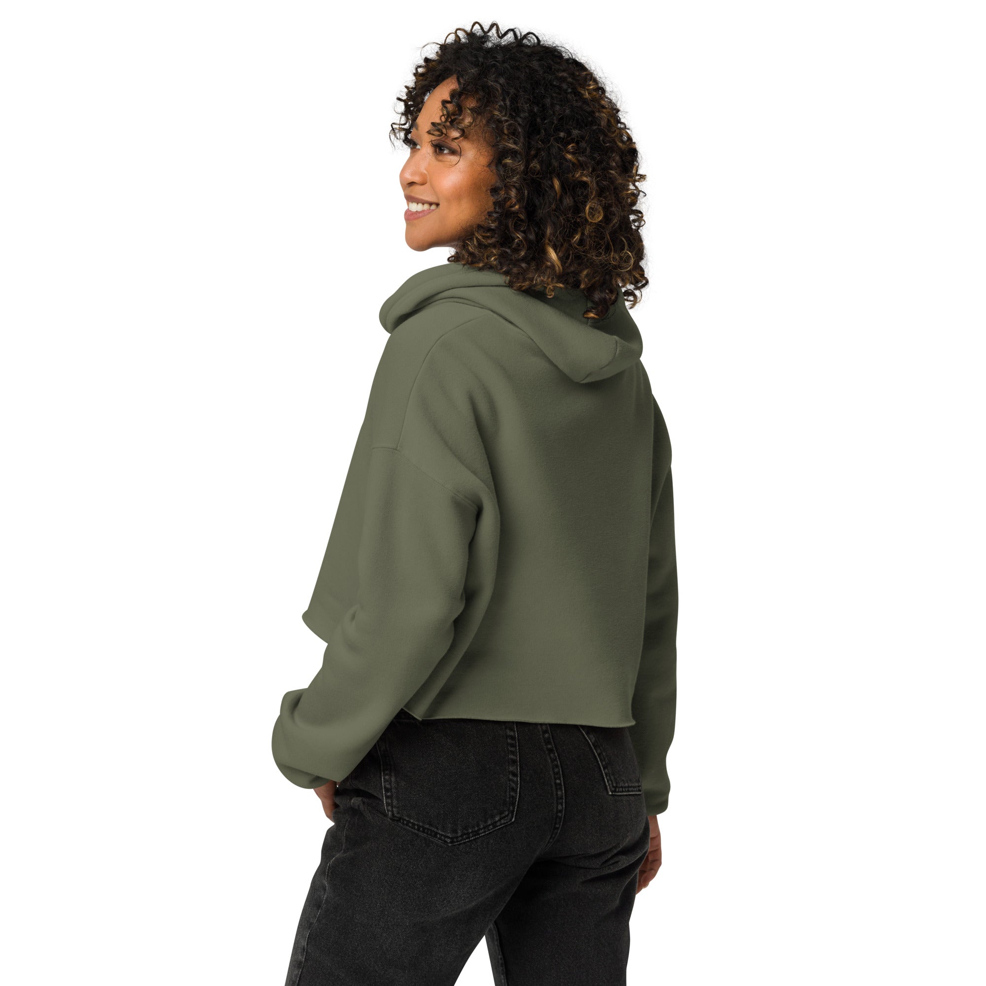 In Powder We Trust Crop Hoodie