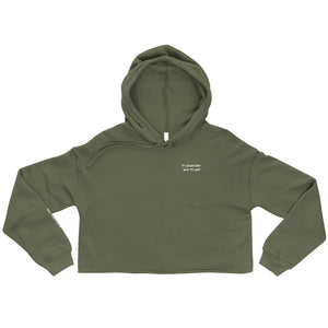 In Powder We Trust Crop Hoodie