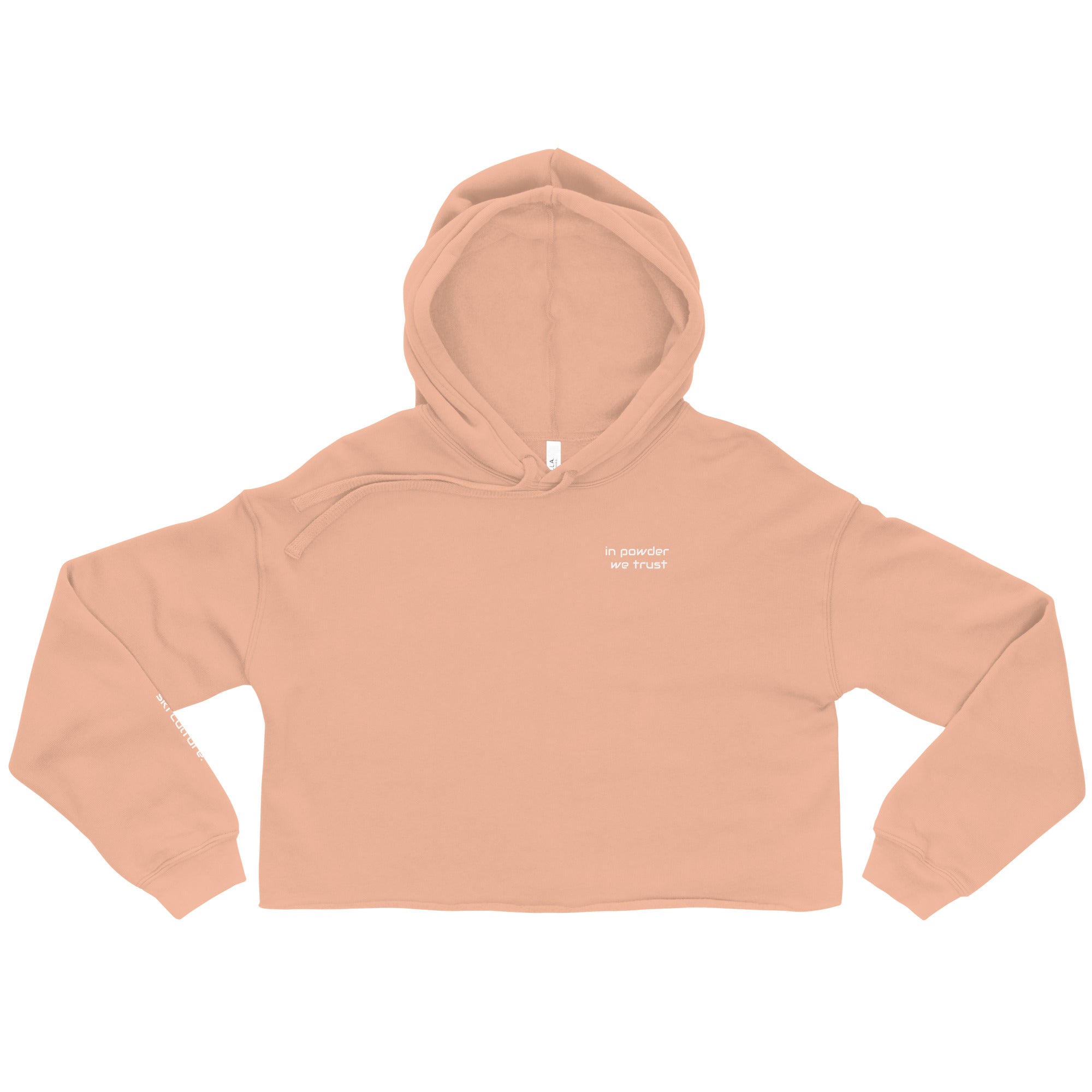 In Powder We Trust Crop Hoodie